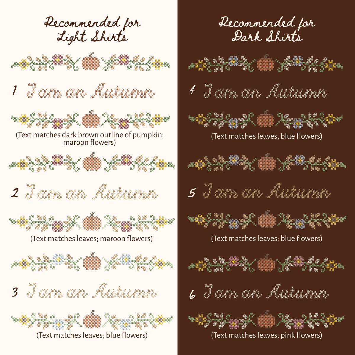 I am an Autumn — Embroidered Bella + Canvas Baby Tee