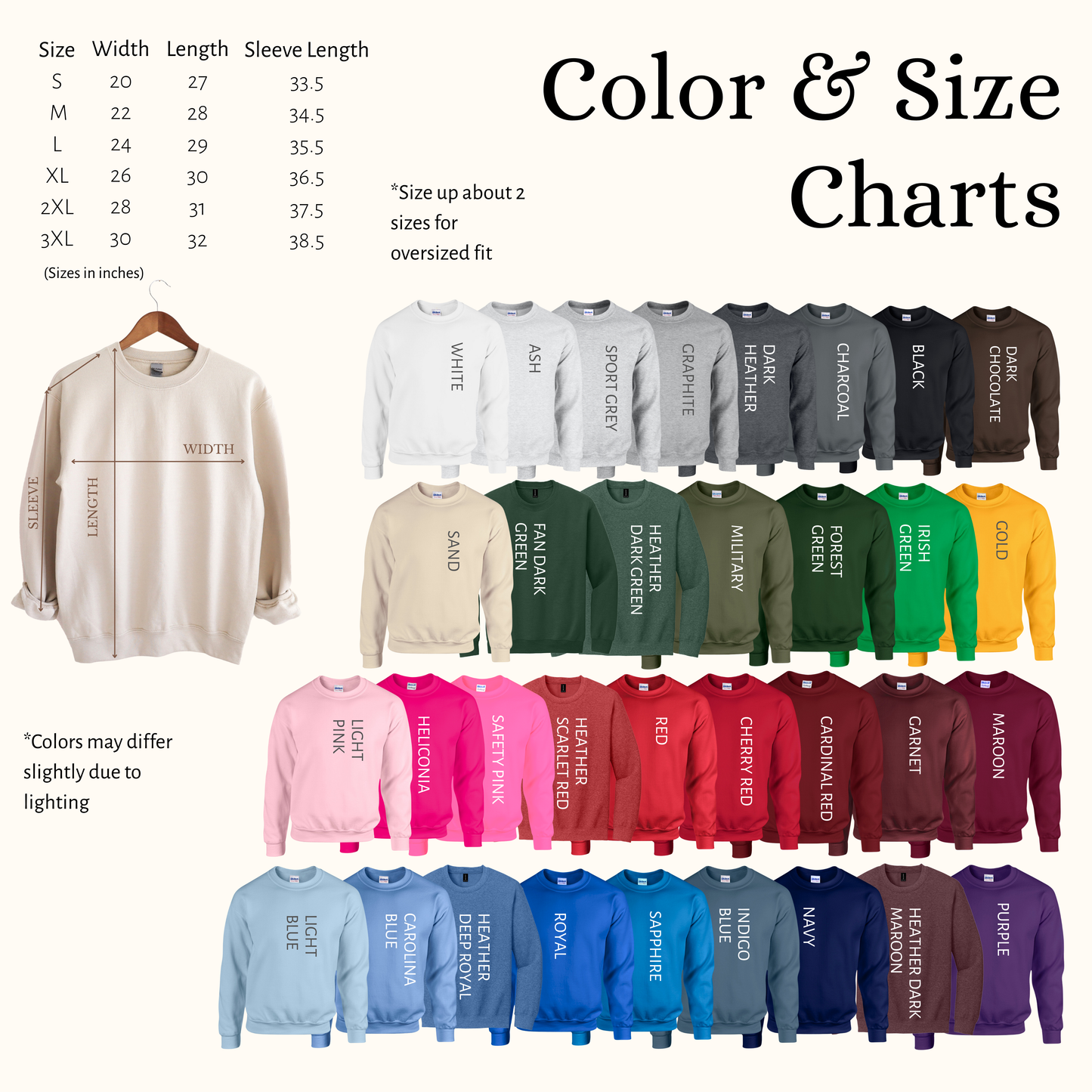 Let's Have a Picnic — Applique Embroidered Gildan Crewneck