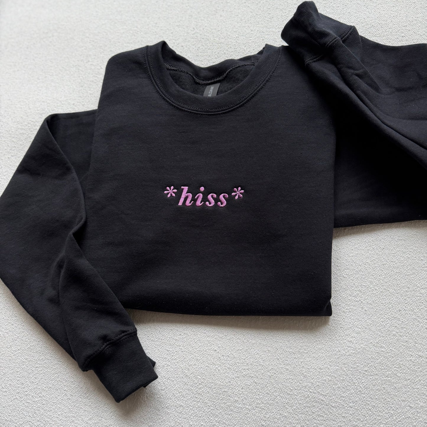 *hiss* — Embroidered Gildan Sweatshirt
