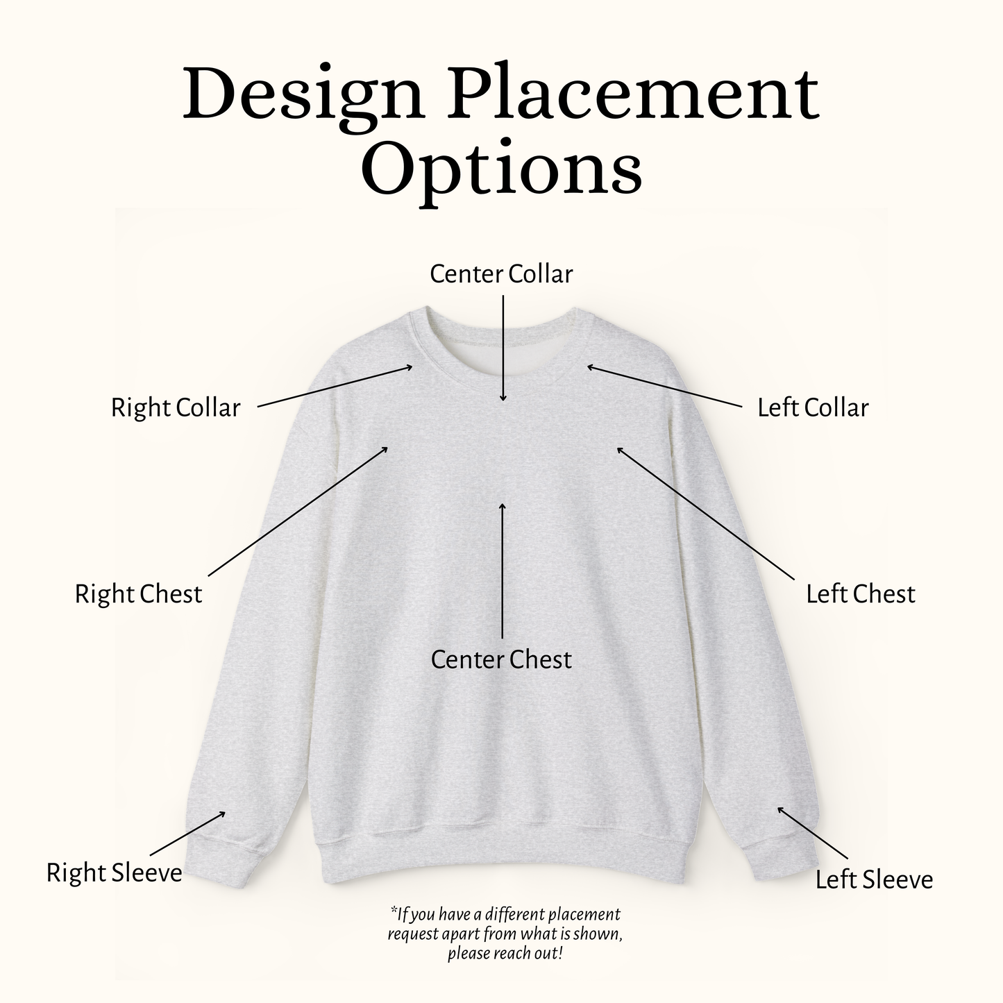 Custom Handwriting Embroidered Sweatshirt — Gildan 18000
