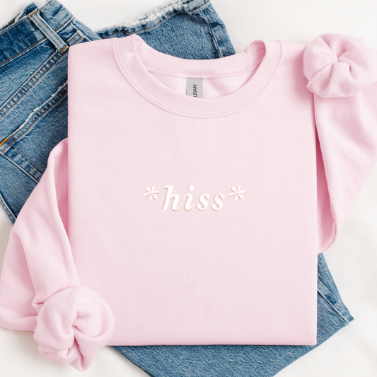 *hiss* — Embroidered Gildan Sweatshirt