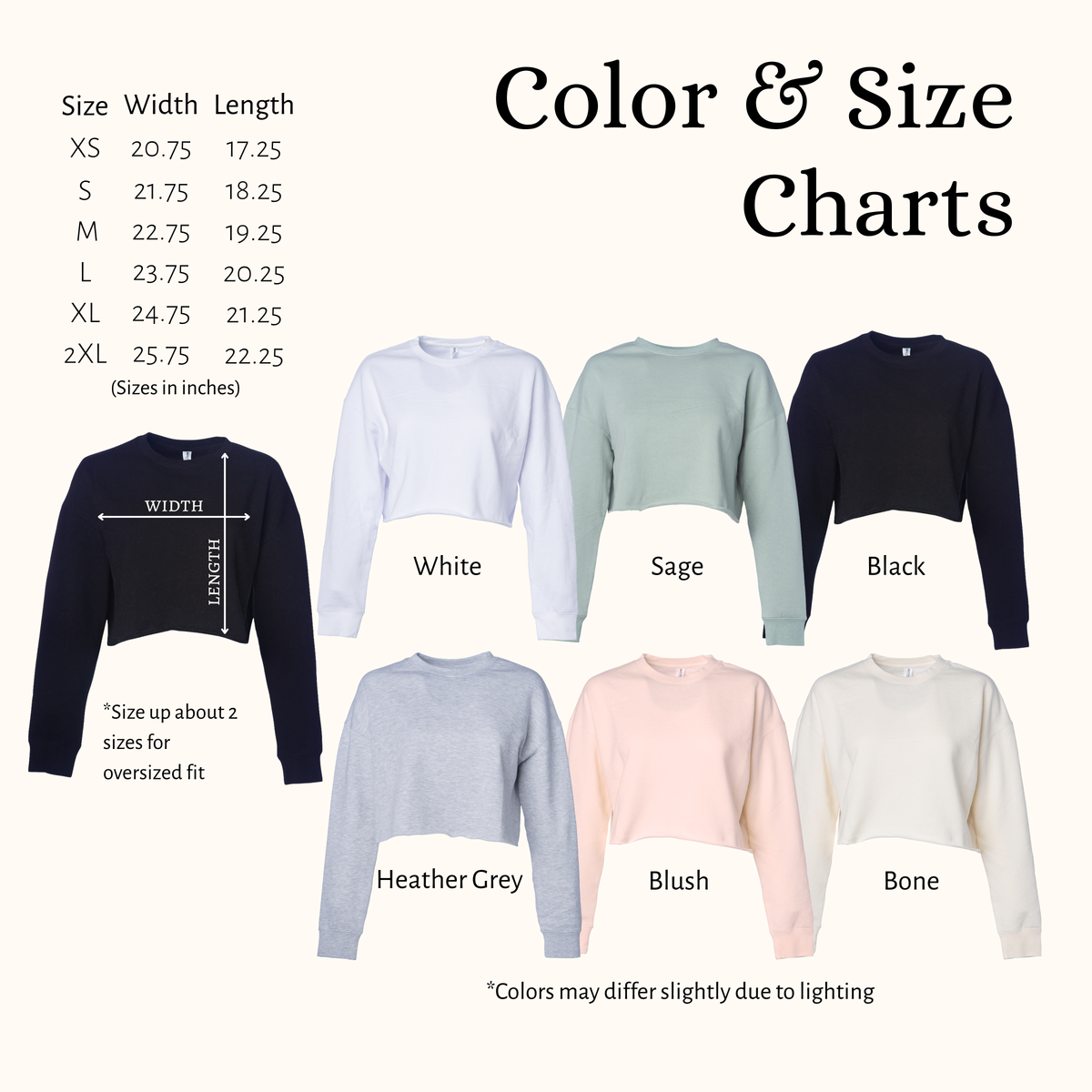 Black Cat Energy — Embroidered Independent Trading Co. Cropped Sweatshirt