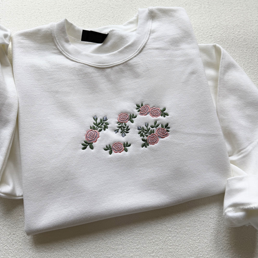 Loves Roses — Embroidered Gildan Sweatshirt