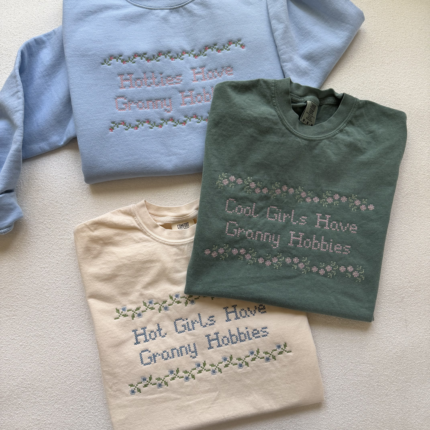 Granny Hobbies — Embroidered Comfort Colors Sweatshirt