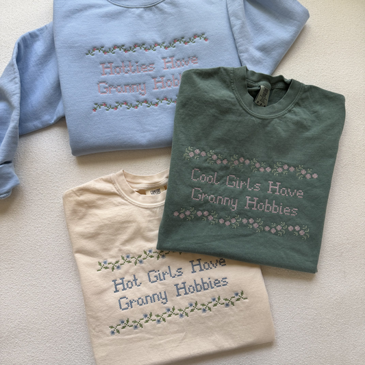 Granny Hobbies — Embroidered Comfort Colors Sweatshirt